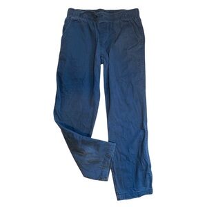 Wonder Nation boys Navy Chinos elastic waist, drawstring pockets size 10-12